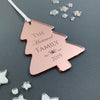 Personalised Family Tree Christmas Ornament - Mirror Acrylic
