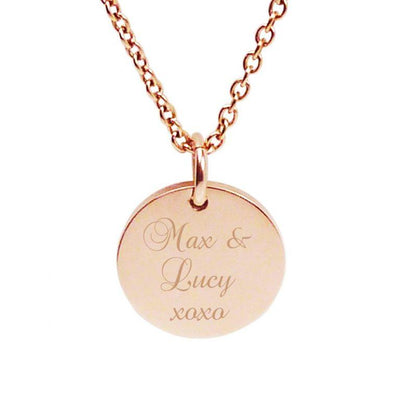 Rose Gold Pendant – Gift for Mum