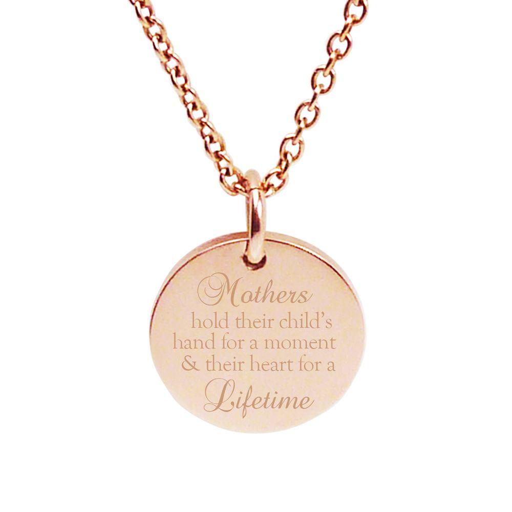 Rose Gold Pendant – Gift for Mum