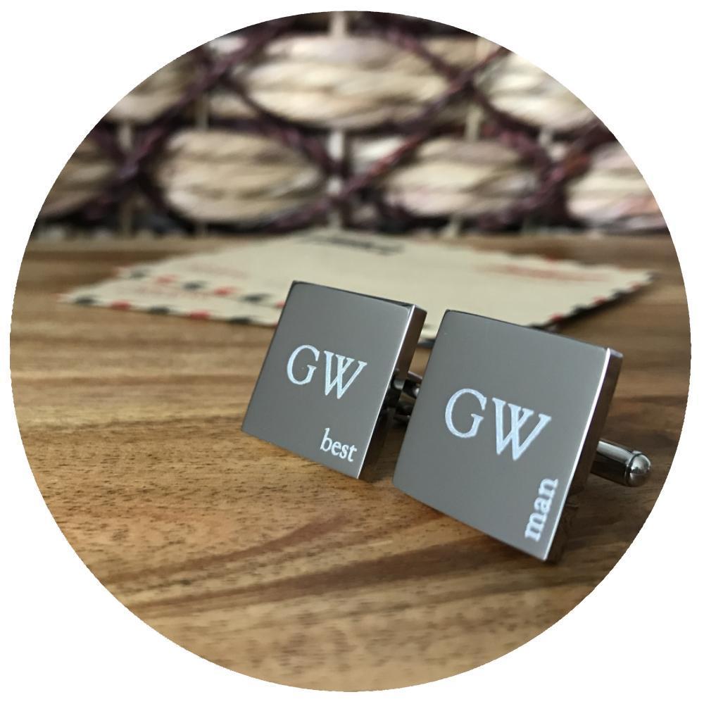 Engraved cufflinks