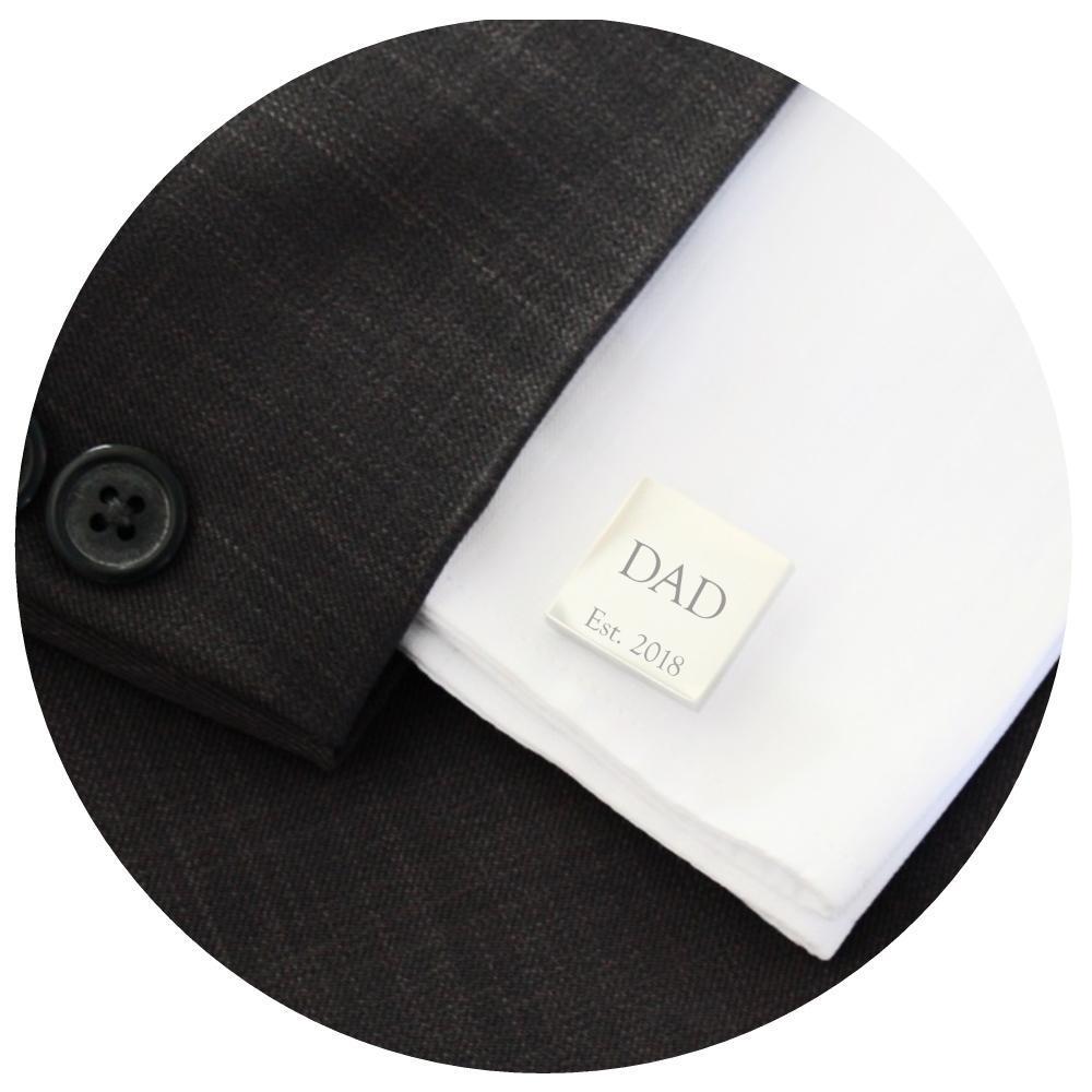 Square cufflinks