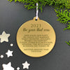 Personalised Christmas Decoration - Celebrate the year that was