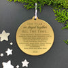 Personalised Christmas Decoration - The year we stayed together ALL the time