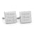 I’ll always be your little girl – Engraved square stainless steel cufflinks for the Father of the Bride
