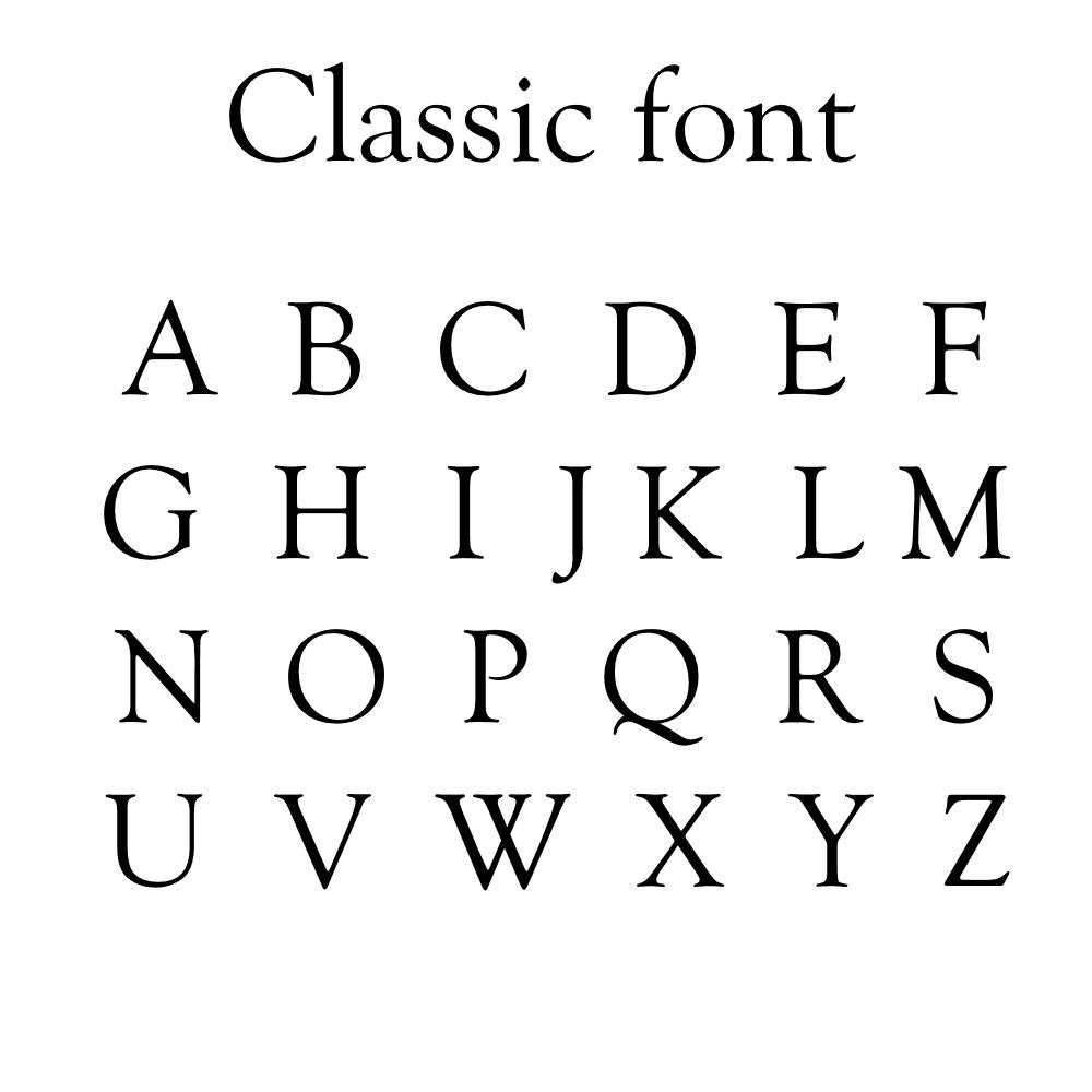 Silver Engraved Monogram Letter Bracelet - Classic font