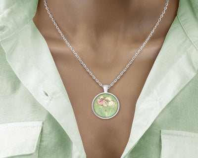 After the Storm - Love Lucy Green & Silver Pendant