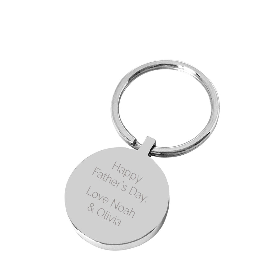 Grandpa’s Keys – Silver engraved personalised keyring