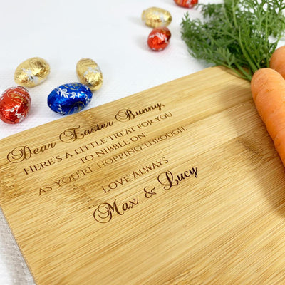 Personalised Easter Bunny Treat Board (Bunny & Butterfly design)