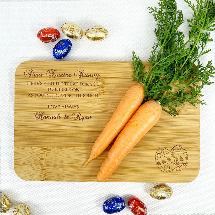 Personalised Easter Bunny Treat Board (Easter Egg design)