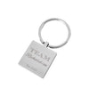 My Family, My Team – Silver engraved personalised keyring