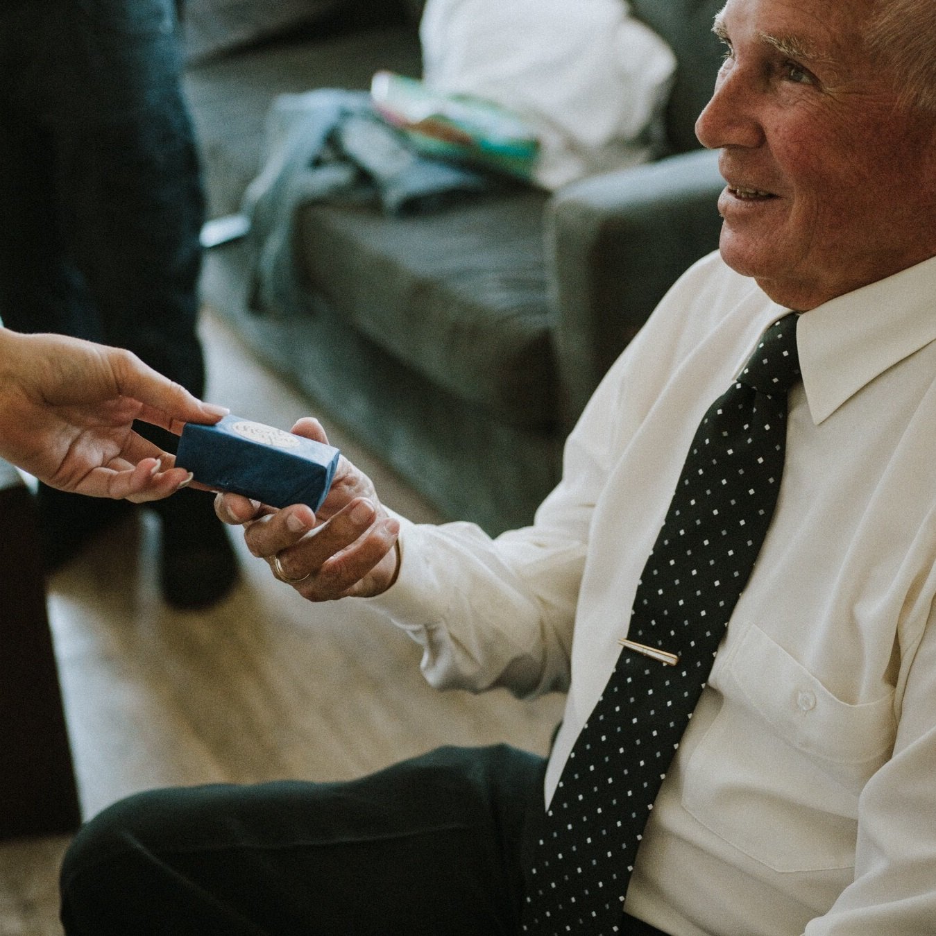 I’ll always be your little girl – Engraved square stainless steel cufflinks for the Father of the Bride