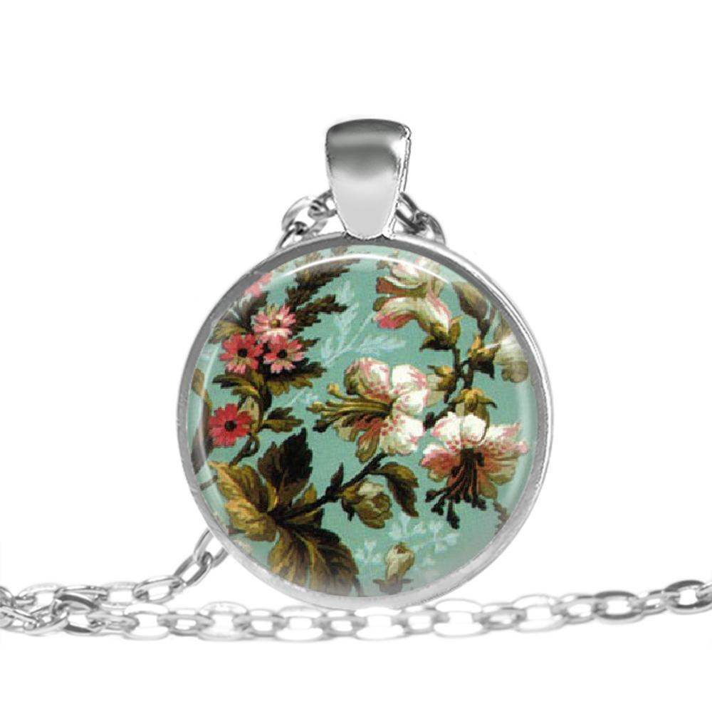 Floral blush - Day - Love Lucy Silver Pendant