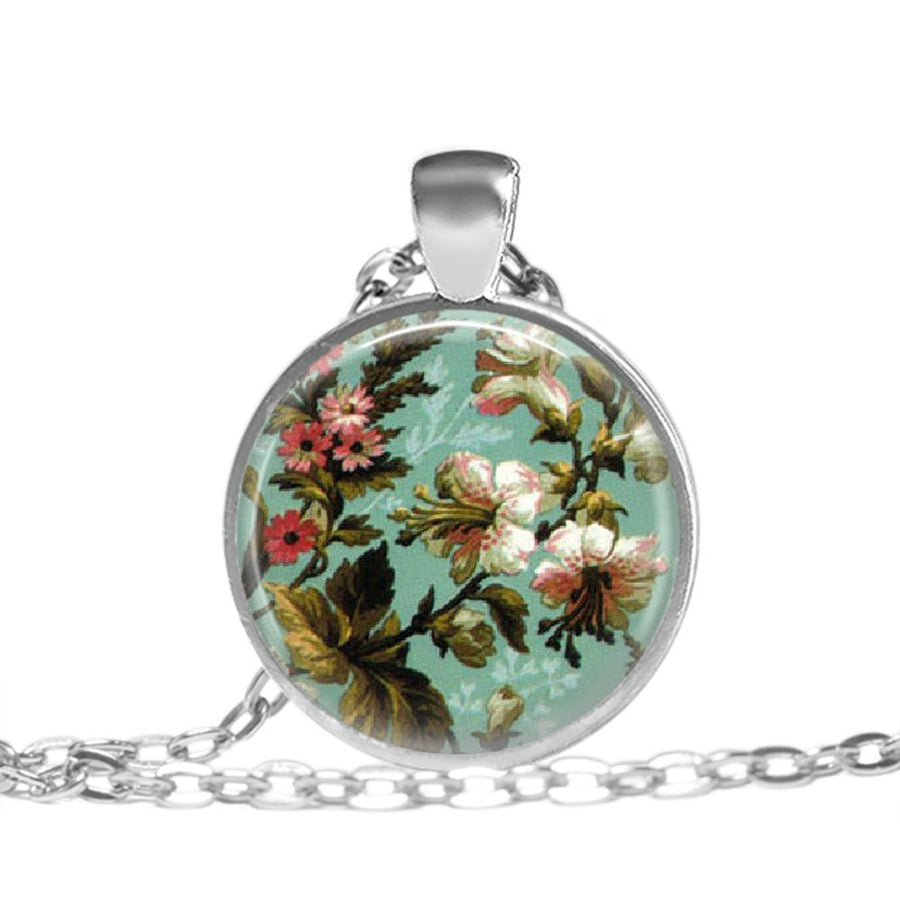 Floral blush - Day - Love Lucy Silver Pendant