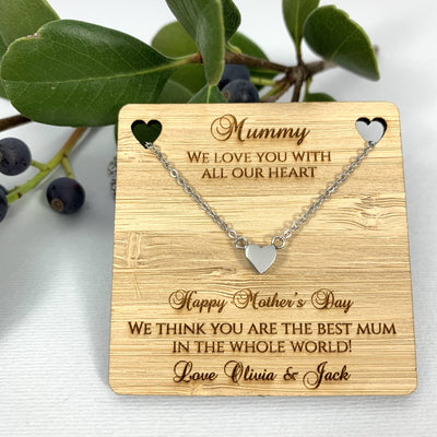 We love you with all our heart - Personalised Gift for Mum