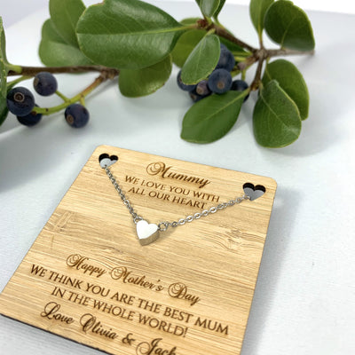We love you with all our heart - Personalised Gift for Mum