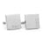 Minimalist Wedding cufflinks - Couple Monogram  – Engraved square stainless steel cufflinks
