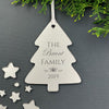 Personalised Family Tree Christmas Ornament - Mirror Acrylic