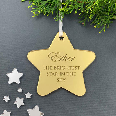 Personalised Memorial Christmas Ornament - Brightest Star