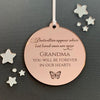 Personalised Memorial Christmas Ornament - Butterflies Appear