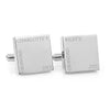 My Daddy – Minimalist Engraved square stainless steel cufflinks