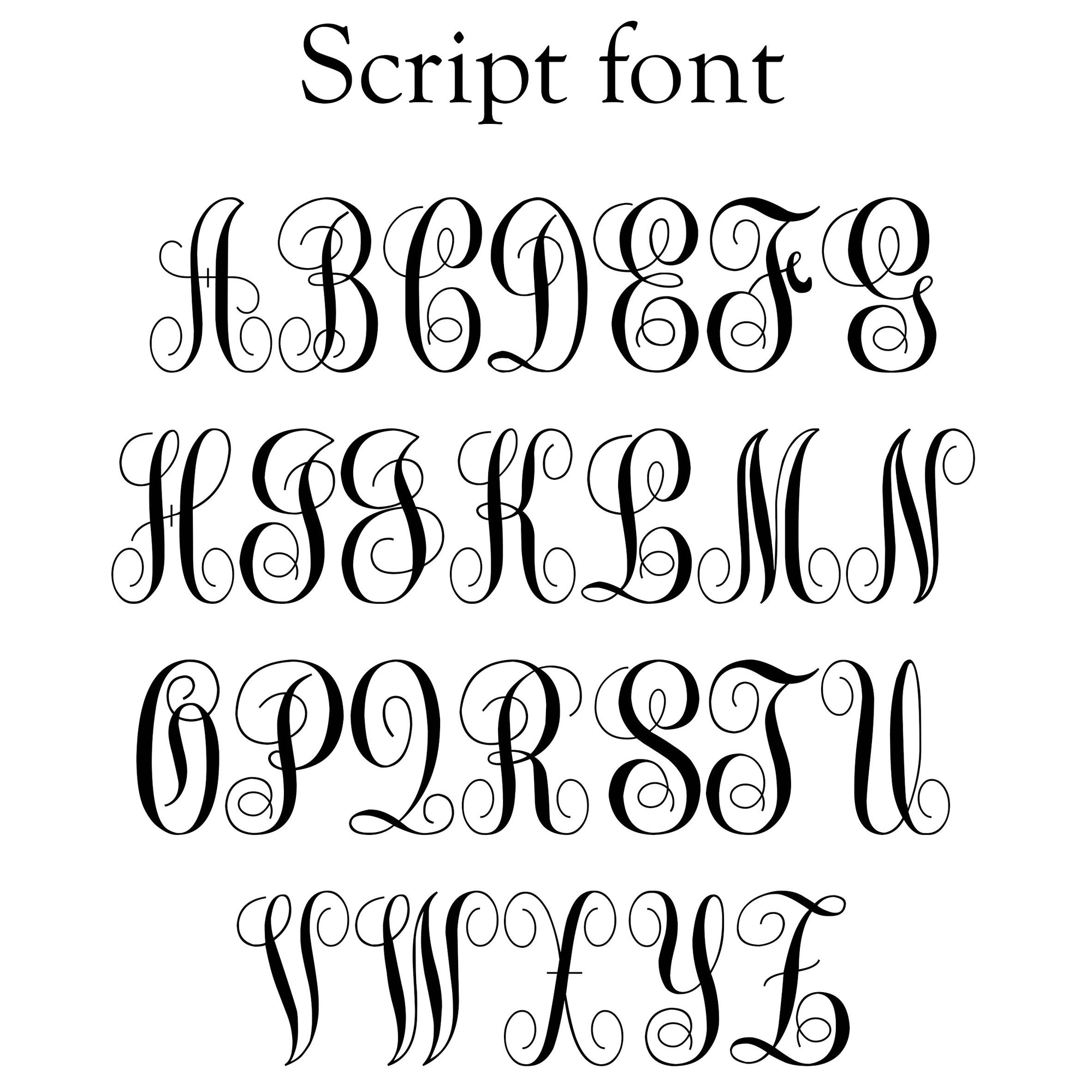 Engraved Letter Monogram Silver Slider pendant (3 font options)