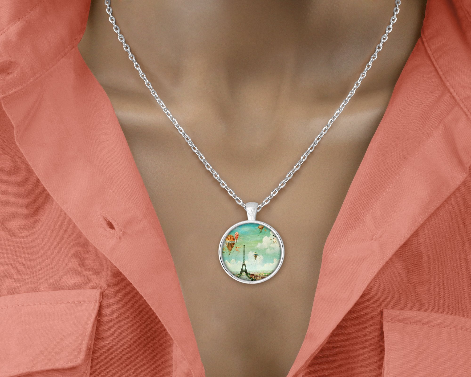 Wanderlust - Take Me to Paris - Love Lucy Silver Pendant